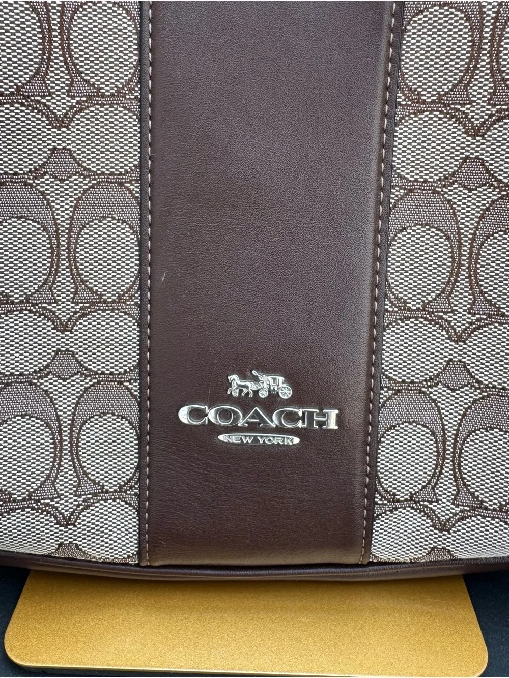 Coach Carmen Brown Signature Hobo Bag - Iconic Canvas and Leather